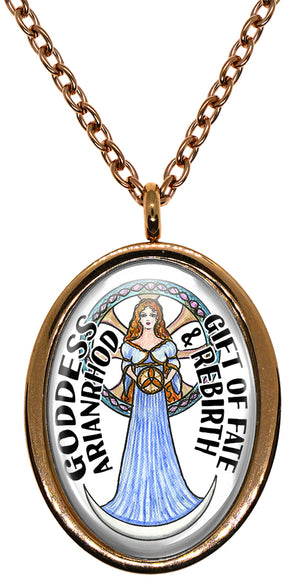My Altar Goddess Arianrhod Gift of Fate & Rebirth Stainless Steel Pendant Necklace