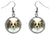 Papillon Dog Silver Hypoallergenic Stainless Steel Earrings