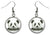 Panda Bear Silver Hypoallergenic Stainless Steel Earrings