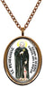 My Altar Saint Peregrine Patron of Healing Rose Gold Stainless Steel Pendant Necklace
