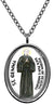 My Altar Saint Gemma Patron for Migraines & Back Pain Silver Stainless Steel Pendant Necklace