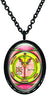 My Altar Solomons 4th Jupiter Seal for Wealth & Honor Black Stainless Steel Pendant Necklace
