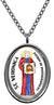 My Altar Saint Veronica Patron of Photographer Silver Stainless Steel Pendant Necklace