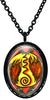 My Altar Animal Reiki Nin Giz Zida Tibetan Fire Serpent Stainless Steel Pendant Necklace