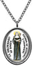 My Altar Saint Hildegard of Bingen for Authors & Composers Silver Stainless Steel Pendant Necklace