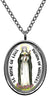 My Altar Saint Rose of Lima Patron of Miracles Silver Stainless Steel Pendant Necklace