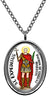 My Altar Saint Expeditus Patron Saint of Urgent Requests Silver Stainless Steel Pendant Necklace