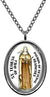 My Altar Saint Teresa of Avila Patron for Headaches Silver Stainless Steel Pendant Necklace