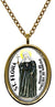 My Altar Saint Flora Patron for Victims of Betrayal Gold Stainless Steel Pendant Necklace