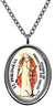 My Altar Saint Philomena Patron of Protecting The Youth Silver Stainless Steel Pendant Necklace