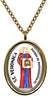 My Altar Saint Veronica Patron of Photographers Gold Stainless Steel Pendant Necklace