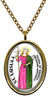 My Altar Saint Ursula Patron of Womens Liberation Movement Gold Stainless Steel Pendant Necklace