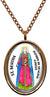My Altar Saint Bertha Patron of Cancer Rose Gold Stainless Steel Pendant Necklace