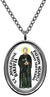 My Altar Saint Josephine Bakhita Patron Against Human Trafficking Silver Stainless Steel Pendant Necklace
