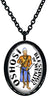 My Altar Oshosi Orisha of Blessings for Wealth Stainless Steel Pendant Necklace