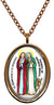 My Altar Saint Perpetua & St Felicitas Patrons for Womens Rights Rose Gold Stainless Steel Pendant Necklace