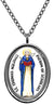My Altar Saint Thomas Aquinas Patron of Scholars Silver Stainless Steel Pendant Necklace