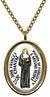 My Altar Saint Jane Frances de Chantal for Forgotten & Missing People Gold Stainless Steel Pendant Necklace