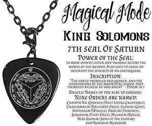 King Solomons Seal of Saturn Guitar Pick - Choose Your Seal