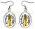 Oshun Orisha for Blessings of Love 1" Silver Stainless Steel Earrings