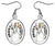 Obatala Orisha for Purification 1" Silver Stainless Steel Earrings