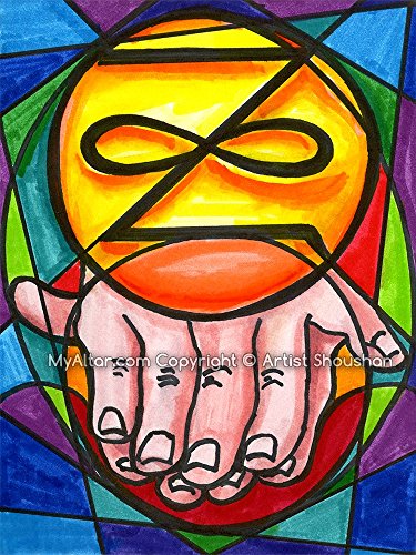 Karuna Reiki Symbol Zonar Healing Hands 11" x 14" Art Print