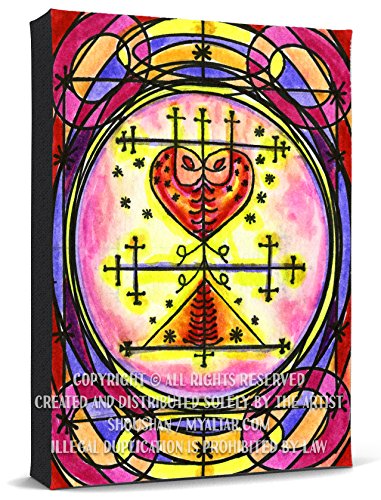 Maman Brigitte Veve Spirit World Blessings Voodoo Print Gallery Wrapped Canvas