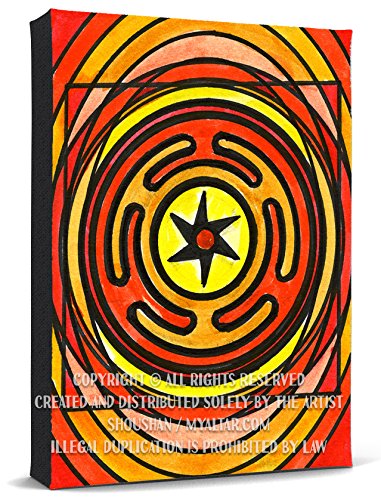 My Altar Goddess Hecate's Wheel of Magic Print Gallery Wrapped Canvas