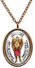 My Altar Archangel Nathaniel Gift of Energy Lightworker of God Protected by Angels Steel Pendant Necklace