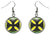 Adinkra Mmsuyidee  to Replace Bad for Good Luck Silver Hypoallergenic Steel Earrings
