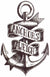 Anchors Aweigh Nautical Yacht Theme Waterproof Temporary Tattoos 2 Sheets