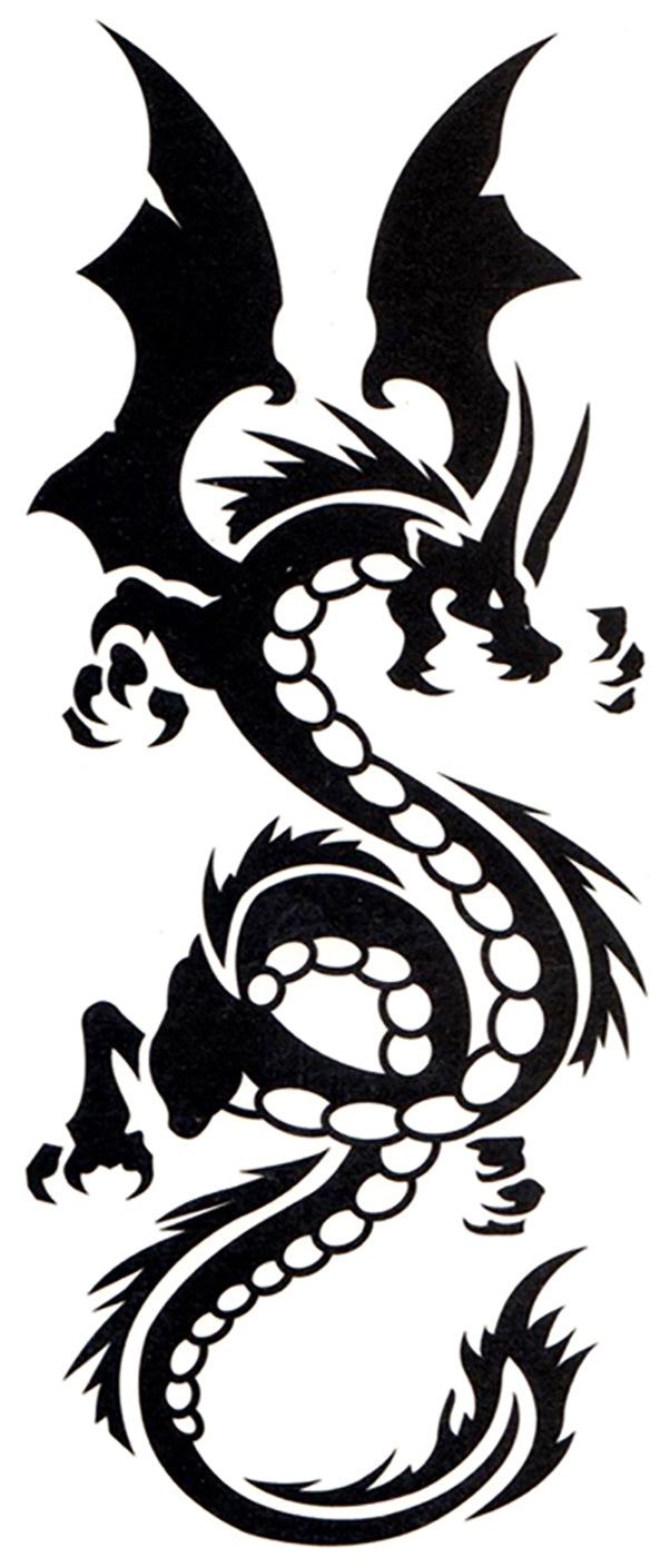 Flying Dragon Waterproof Temporary Tattoos 2 Sheets