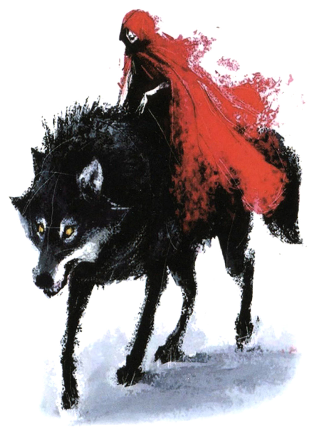 Red Riding Hood Wolf Ride Twisted Romance Shifter Waterproof Temporary Tattoos 2 Sheets