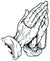 Praying Hands Catholic Christian Rosary Beads Waterproof Temporary Tattoos 2 Sheets
