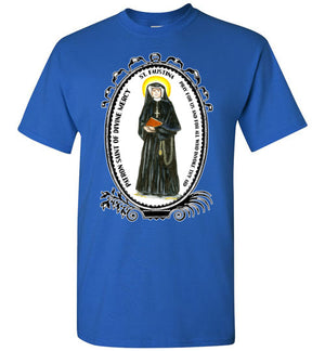 St Faustina for Divine Mercy Adul Unisex T-shirt