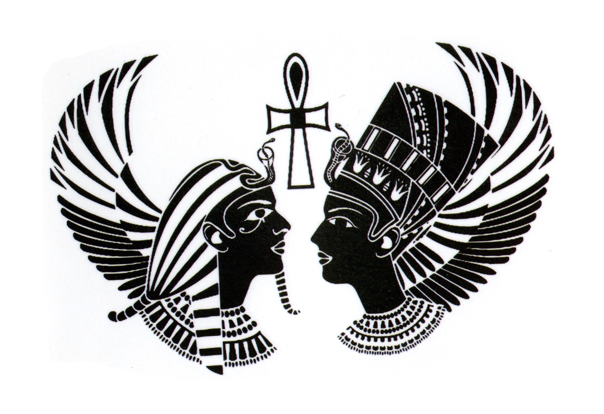 Egyptian Gods Ankh Temporary Tattoos 2 Sheets
