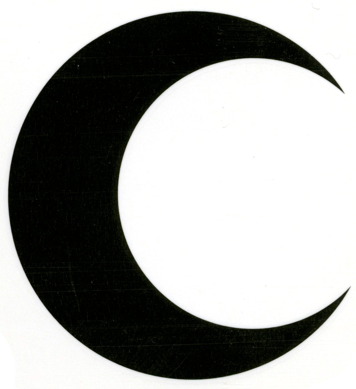Black Crescent Moon Temporary Tattoos 2 Sheets