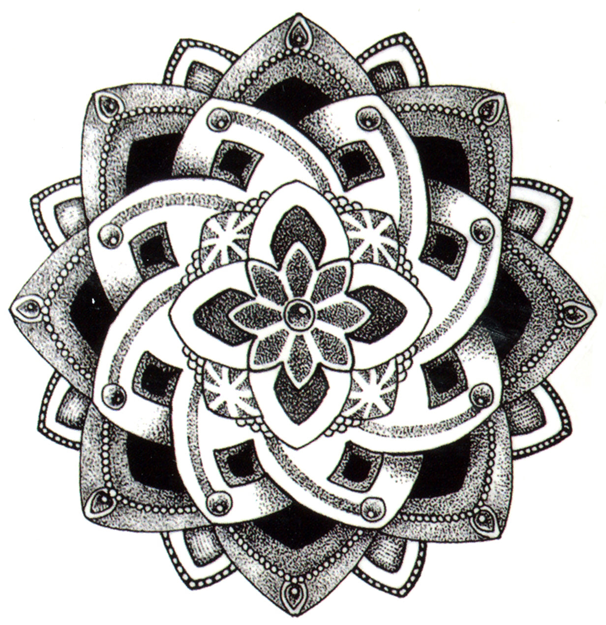 Flower Flourish Waterproof Temporary Tattoos 2 Sheets