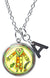 My Altar Gran BWA Healing Love Nature Voodoo and Initial Charm Steel 24" Necklace