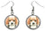 Beagle Dog Silver Hypoallergenic Stainless Steel Earrings