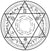 Hebrew Solomon Seal Pentacle of Magic Jewish Mystical Star Waterproof Temporary Tattoos 2 Sheets