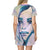 Dreamy Watercolor Portrait Women's All Over Print T-Shirt Dress