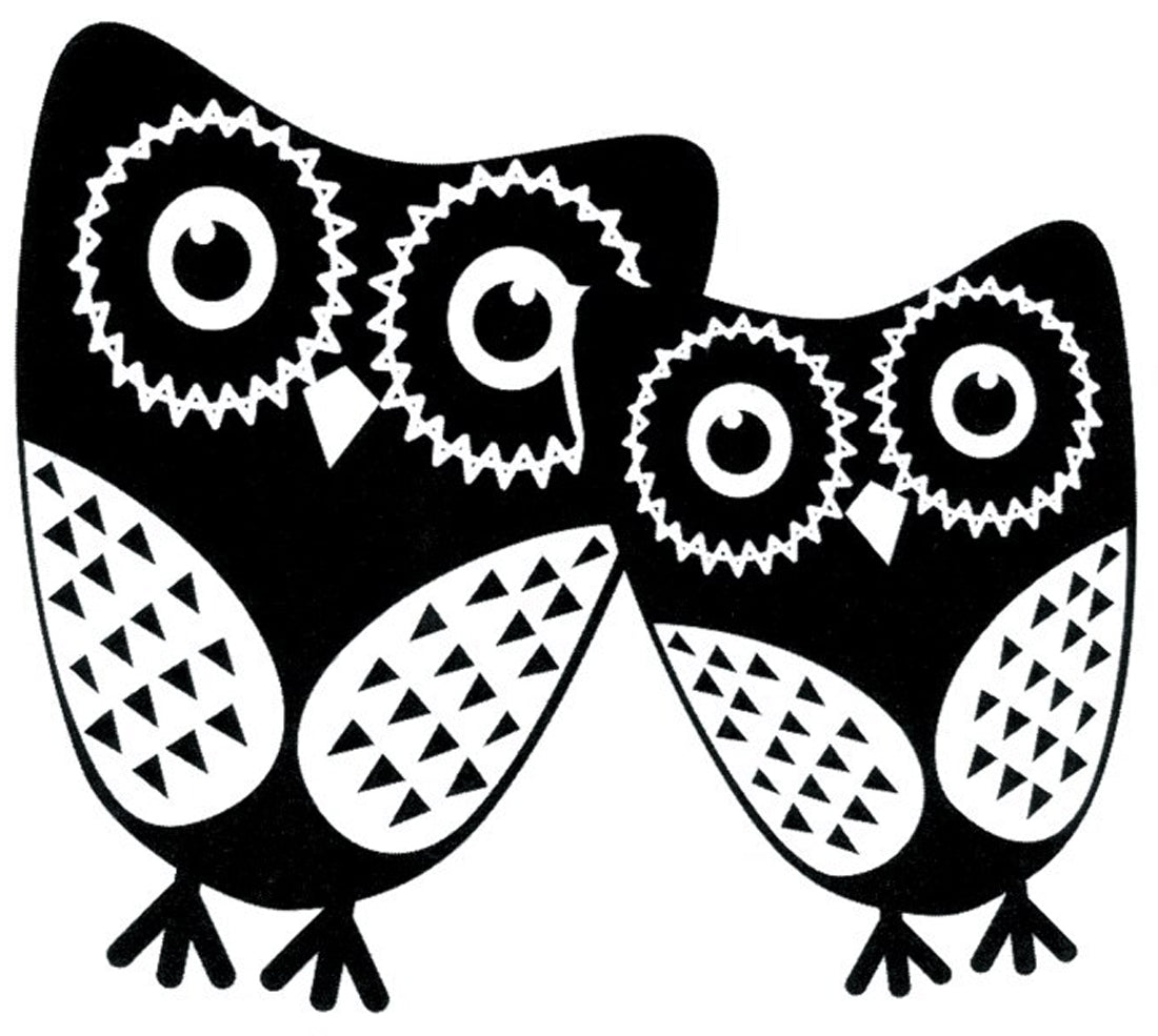 Adorable Cute Owls Waterproof Temporary Tattoos 2 Sheets