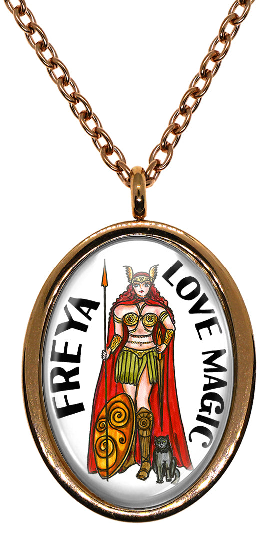 My Altar Goddess Freya for Love Magic Stainless Steel Pendant Necklace