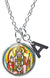 My Altar Lord Hanuman Humanitarian Evolved Path & Initial Charm Steel 24" Necklace