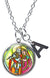 My Altar Radha Krishna for Soul Mate Connections & Initial Charm Steel 24" Necklace