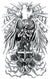 Praying Heavenly Guardian Angel Cross 5" x 7 1/2" Waterproof Temporary Tattoos