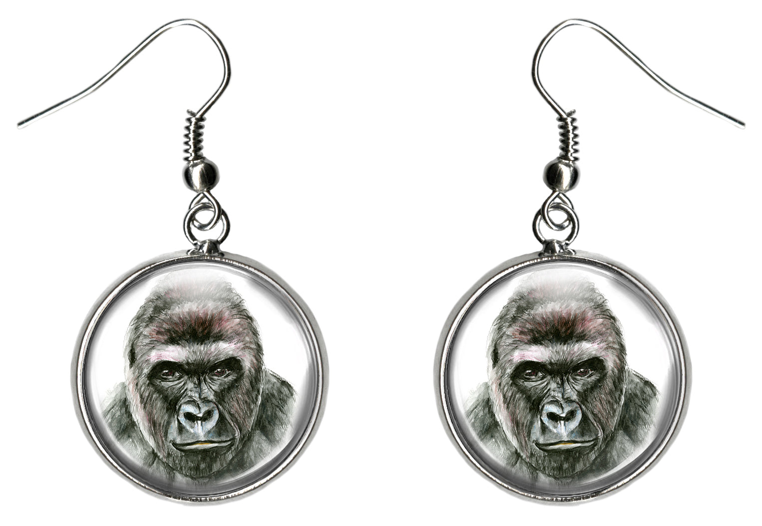 Gorilla Silver Hypoallergenic Stainless Steel Earrings