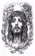 Jesus Christ with Heavenly Angels Large 4 1/2" x 7" Waterproof Temporary Tattoos