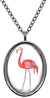 My Altar Pink Flamingo Stainless Steel Pendant Necklace